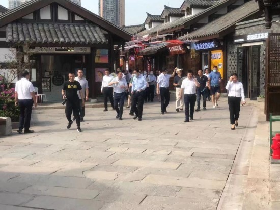 国家文化和旅游部副部长杜江莅临重庆磁器口后街项目视察指导工作