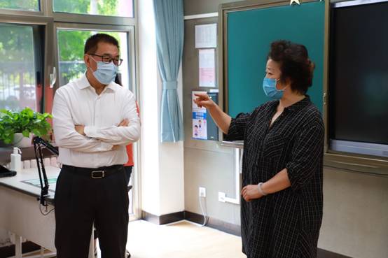 市领导调研正泽学校开学复课和疫情防控工作